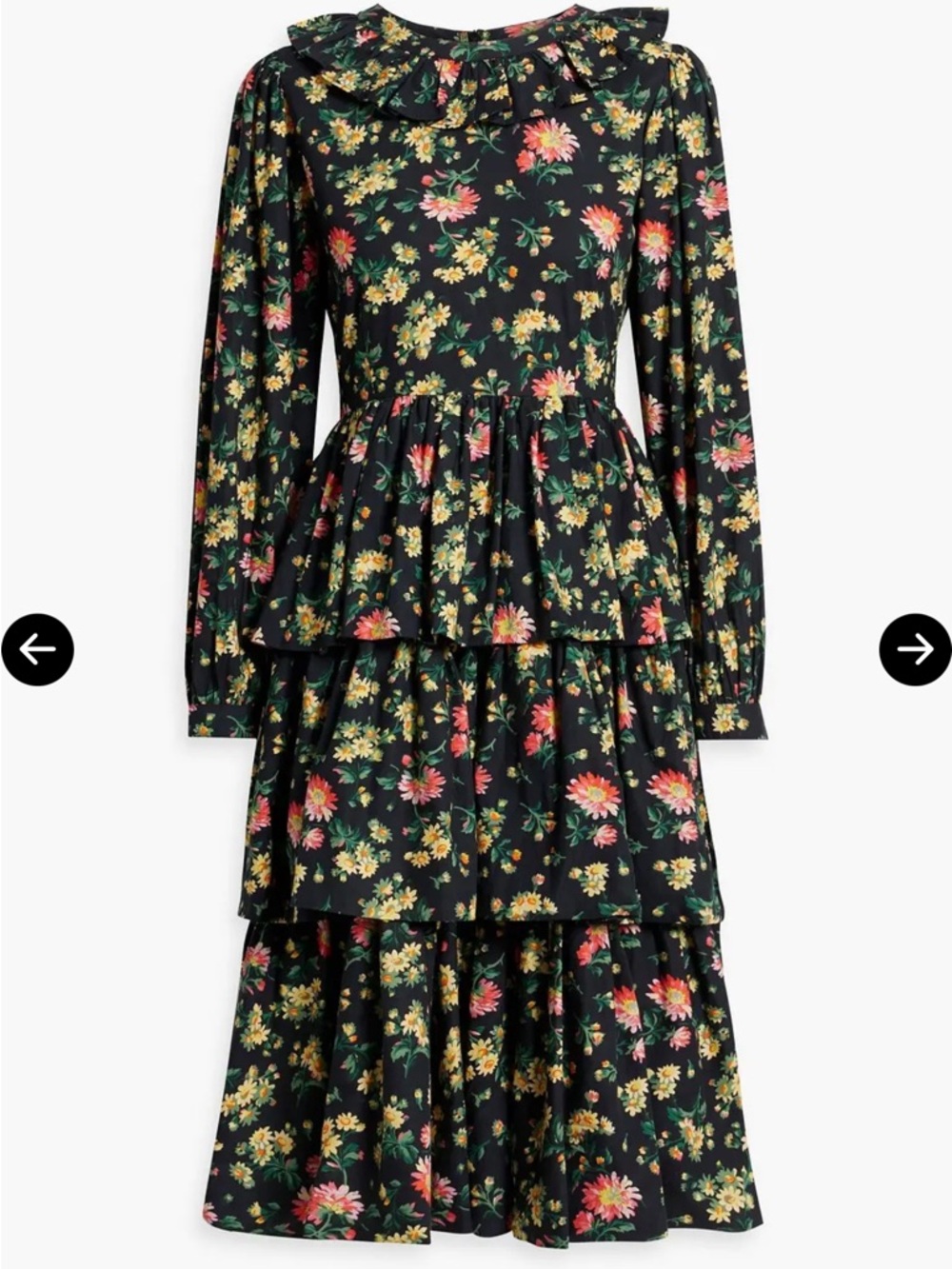 Batsheva x Laura Ashley Welsh Printed Cotton Floral dress size 2 - Picture 3 of 4